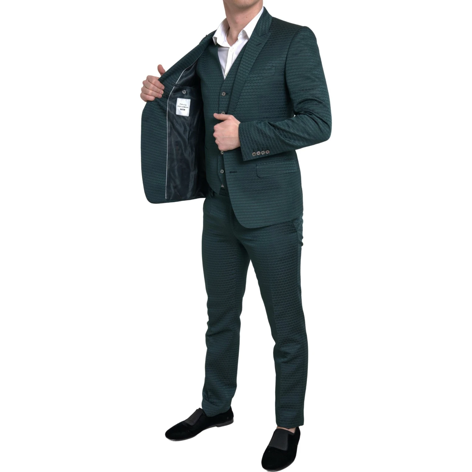 Green 3 Piece Single Breasted MARTINI Suit