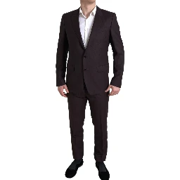 Maroon 2 Piece Single Breasted MARTINI Suit