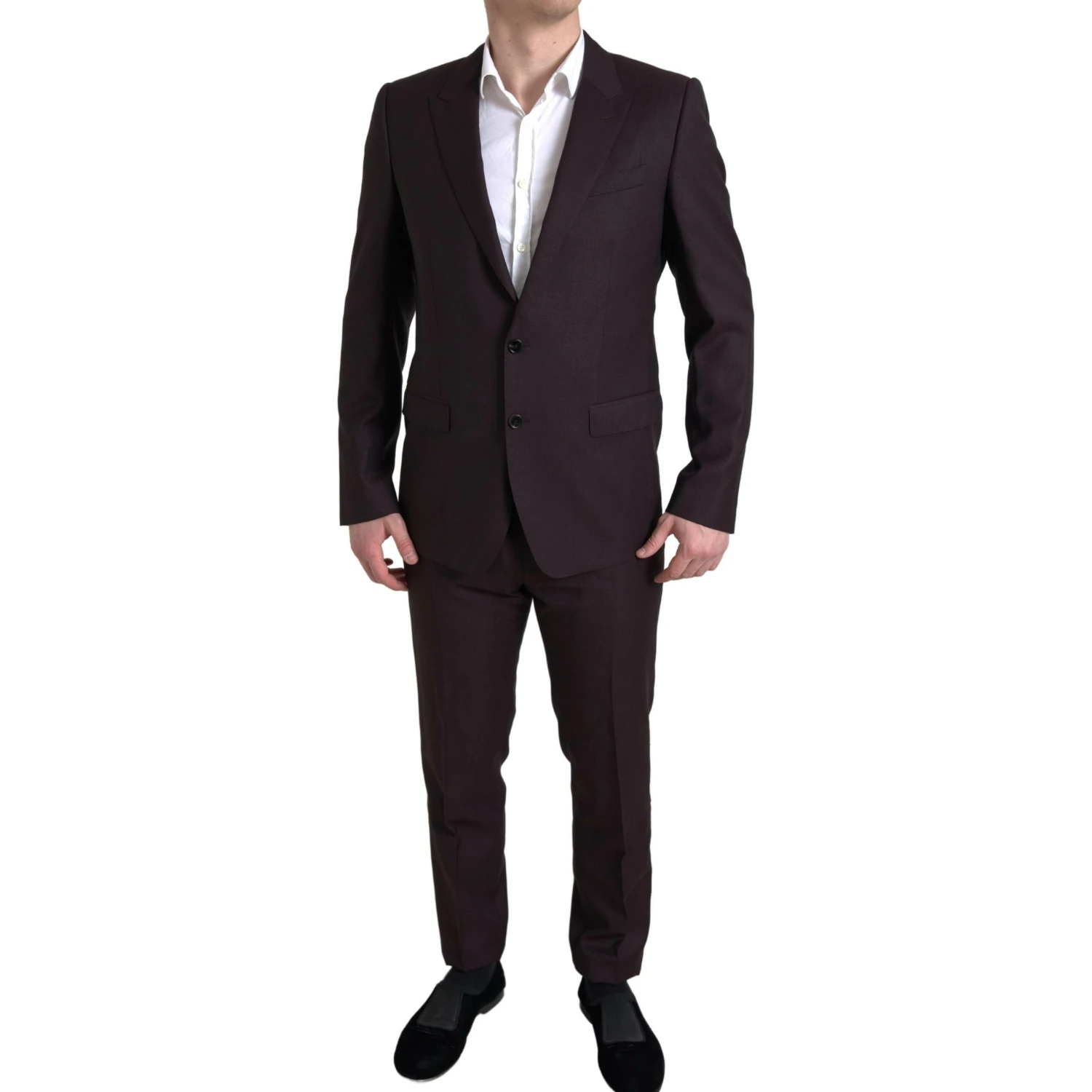 Maroon 2 Piece Single Breasted MARTINI Suit