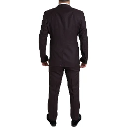 Maroon 2 Piece Single Breasted MARTINI Suit