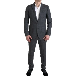 Gray 2 Piece Single Breasted MARTINI Suit