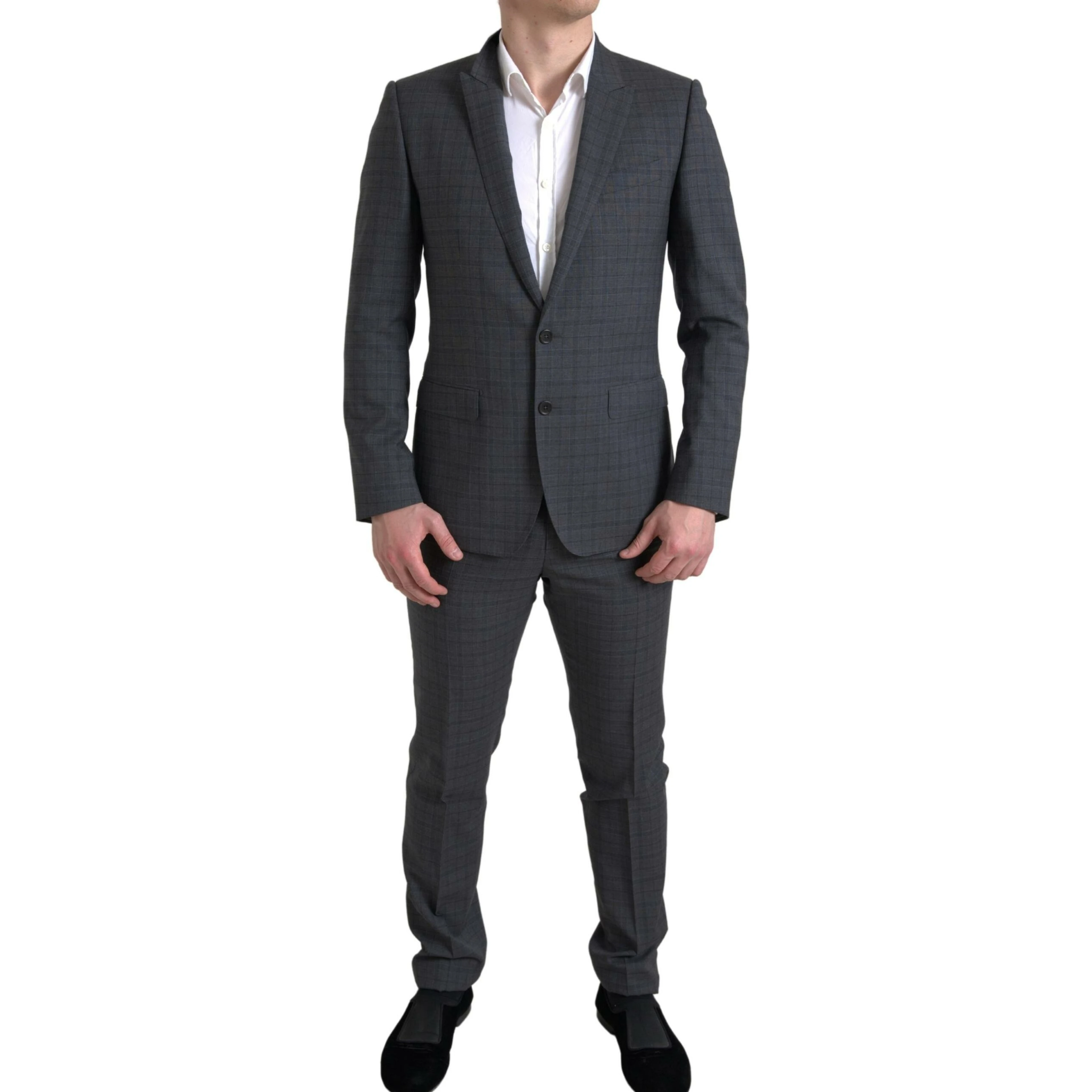 Gray 2 Piece Single Breasted MARTINI Suit