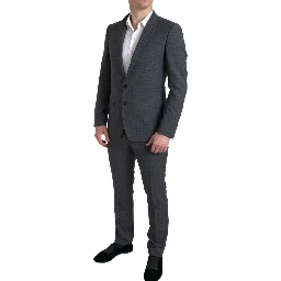 Gray 2 Piece Single Breasted MARTINI Suit