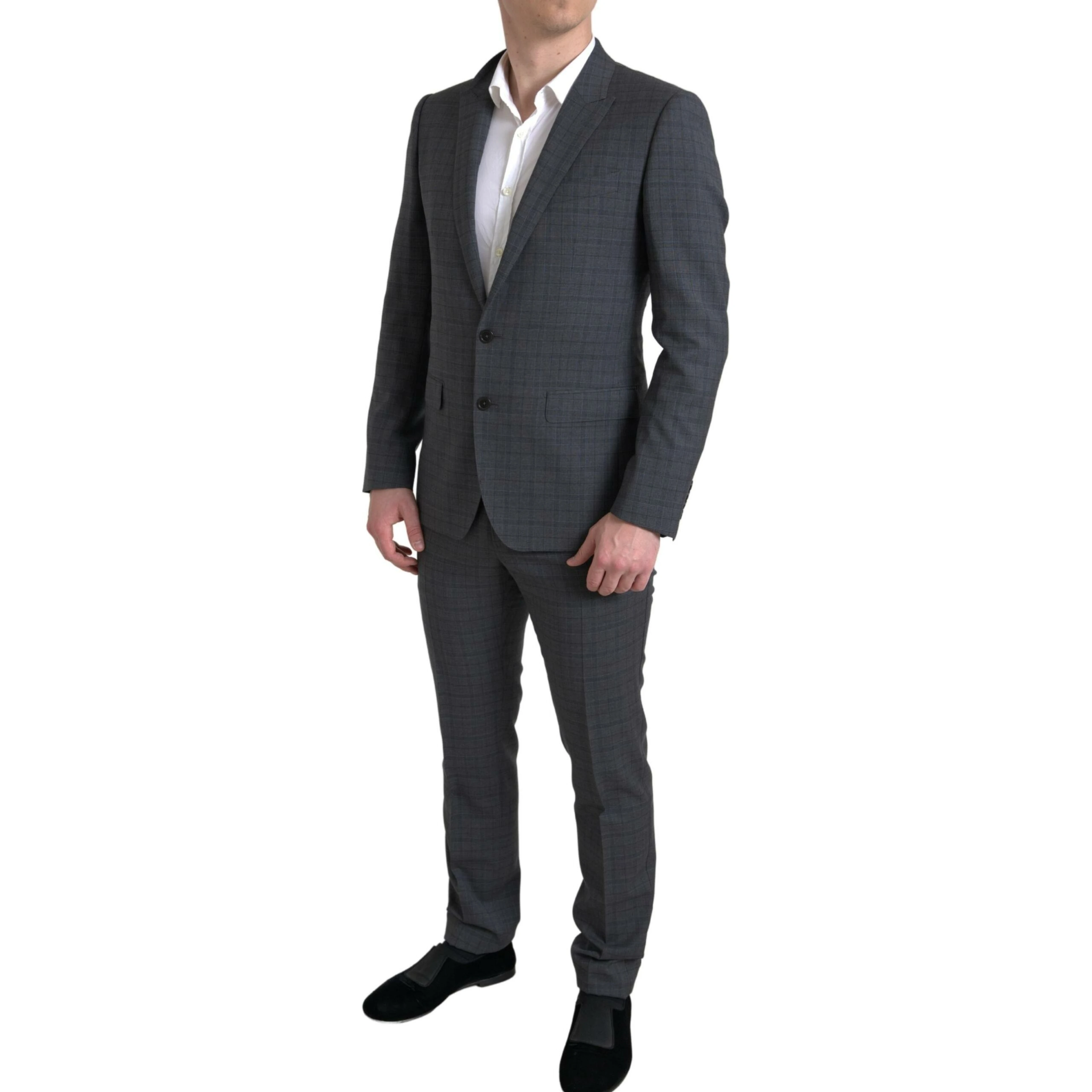 Gray 2 Piece Single Breasted MARTINI Suit
