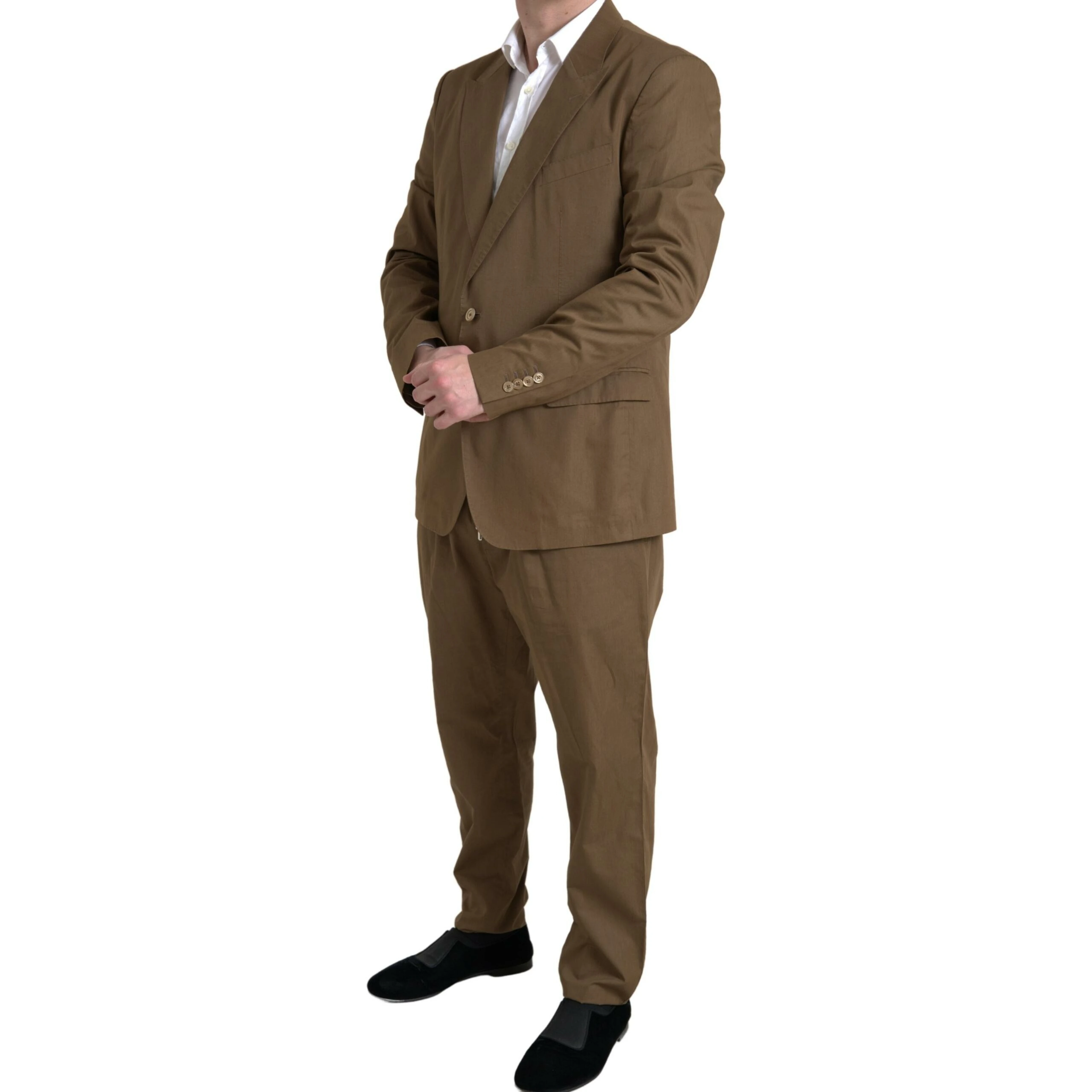 Brown 2 Piece Single Breasted TAORMINA Suit