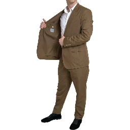 Brown 2 Piece Single Breasted TAORMINA Suit