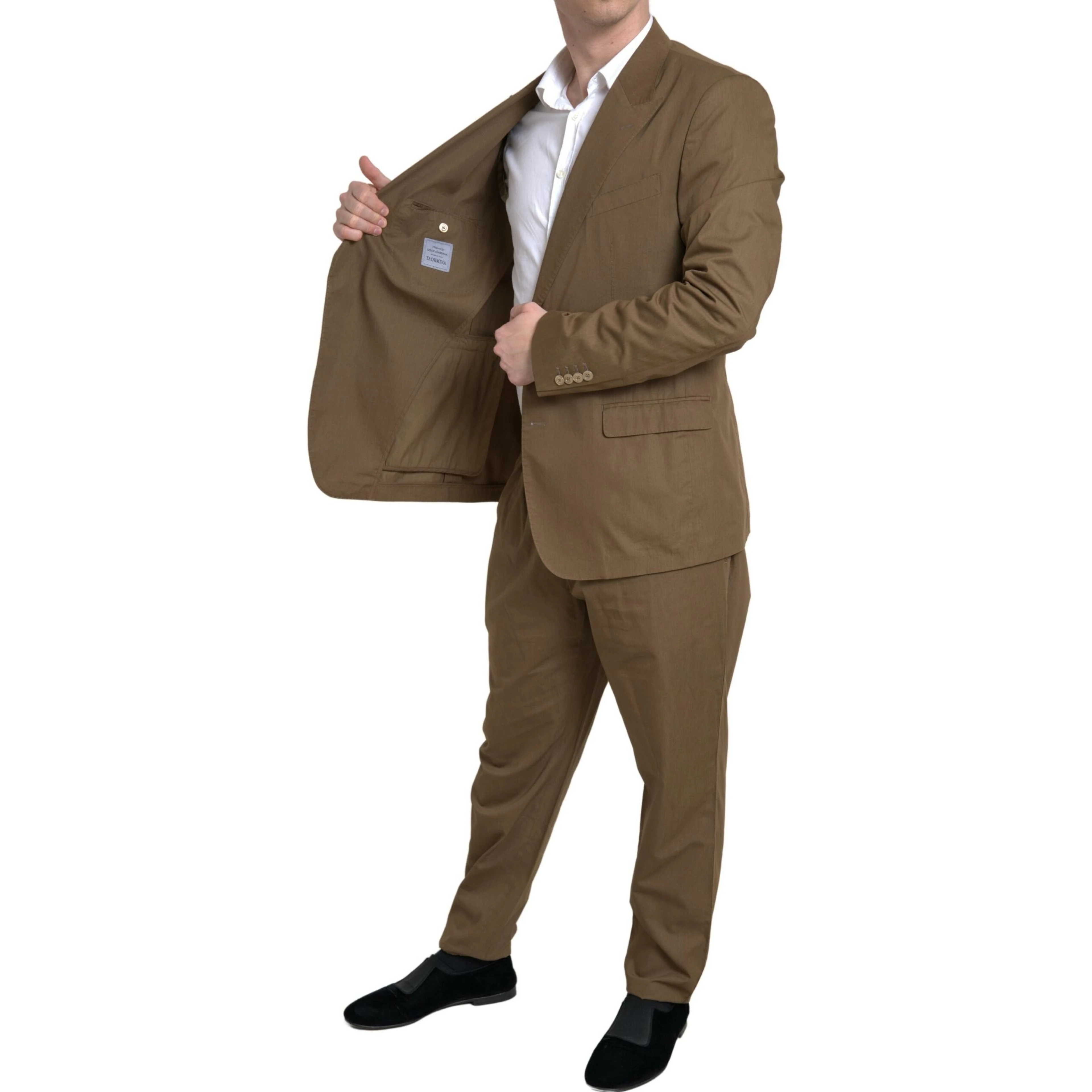 Brown 2 Piece Single Breasted TAORMINA Suit