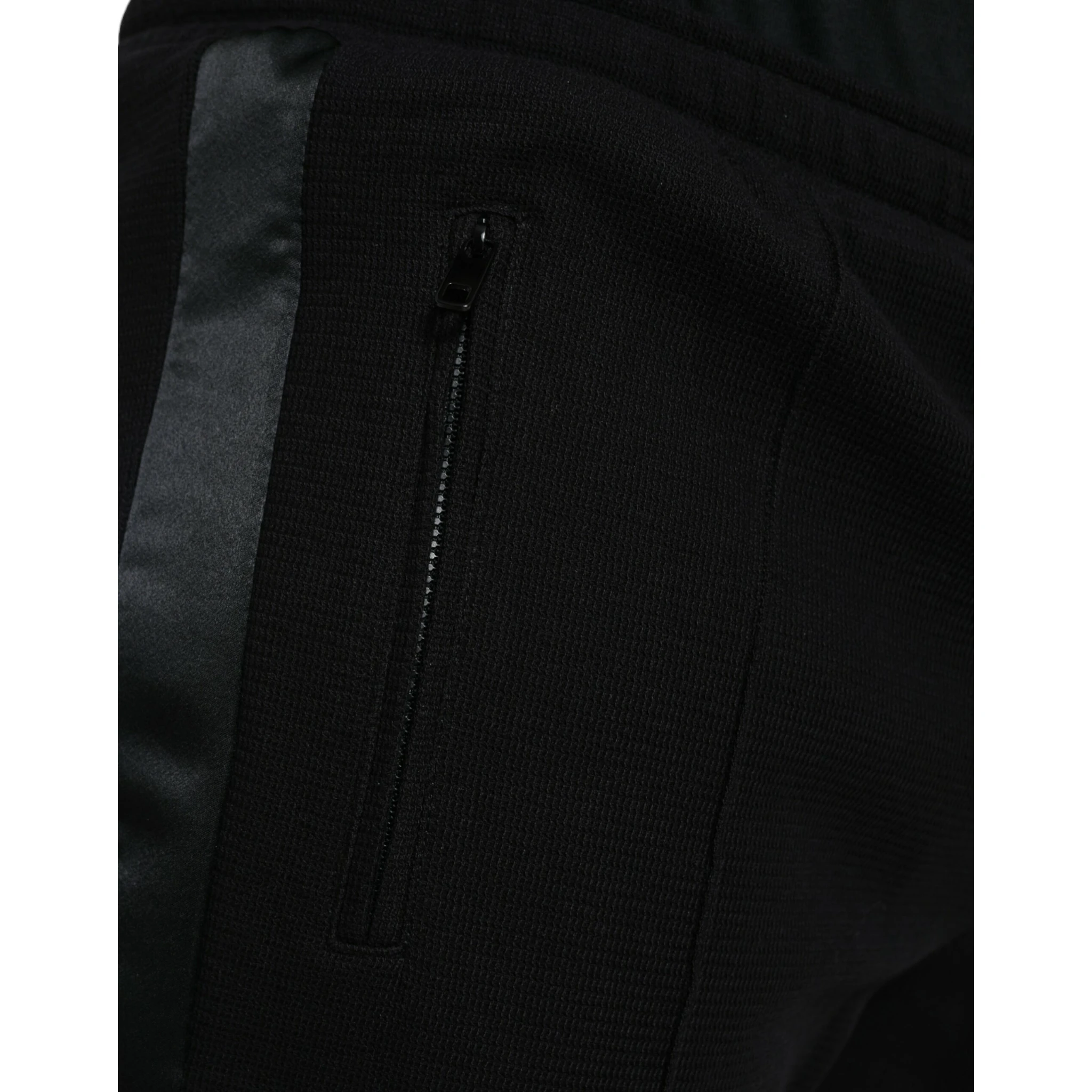 Black Cotton Blend Jogger Sweatpants Pants