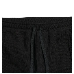 Black Cotton Blend Jogger Sweatpants Pants