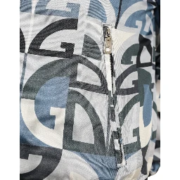 Multicolor Logo Print Bomber Blouson Jacket