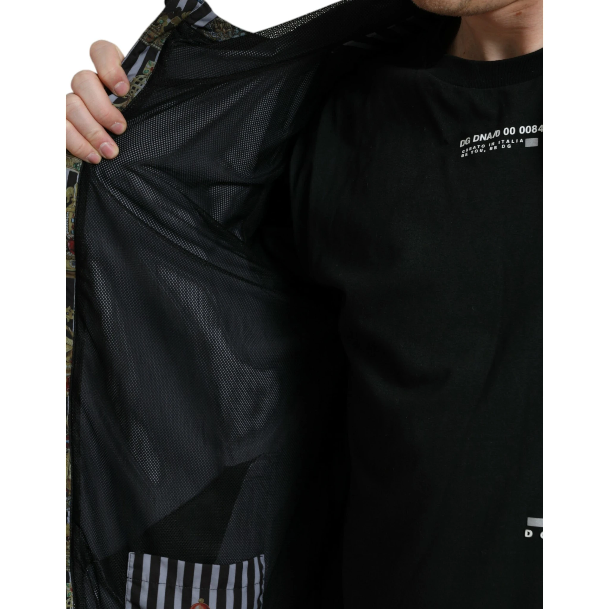 Chic Black & White Hooded Tech Jacket