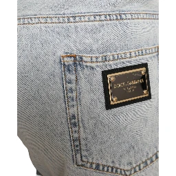 Multicolor Floral Print Denim Bermuda Shorts