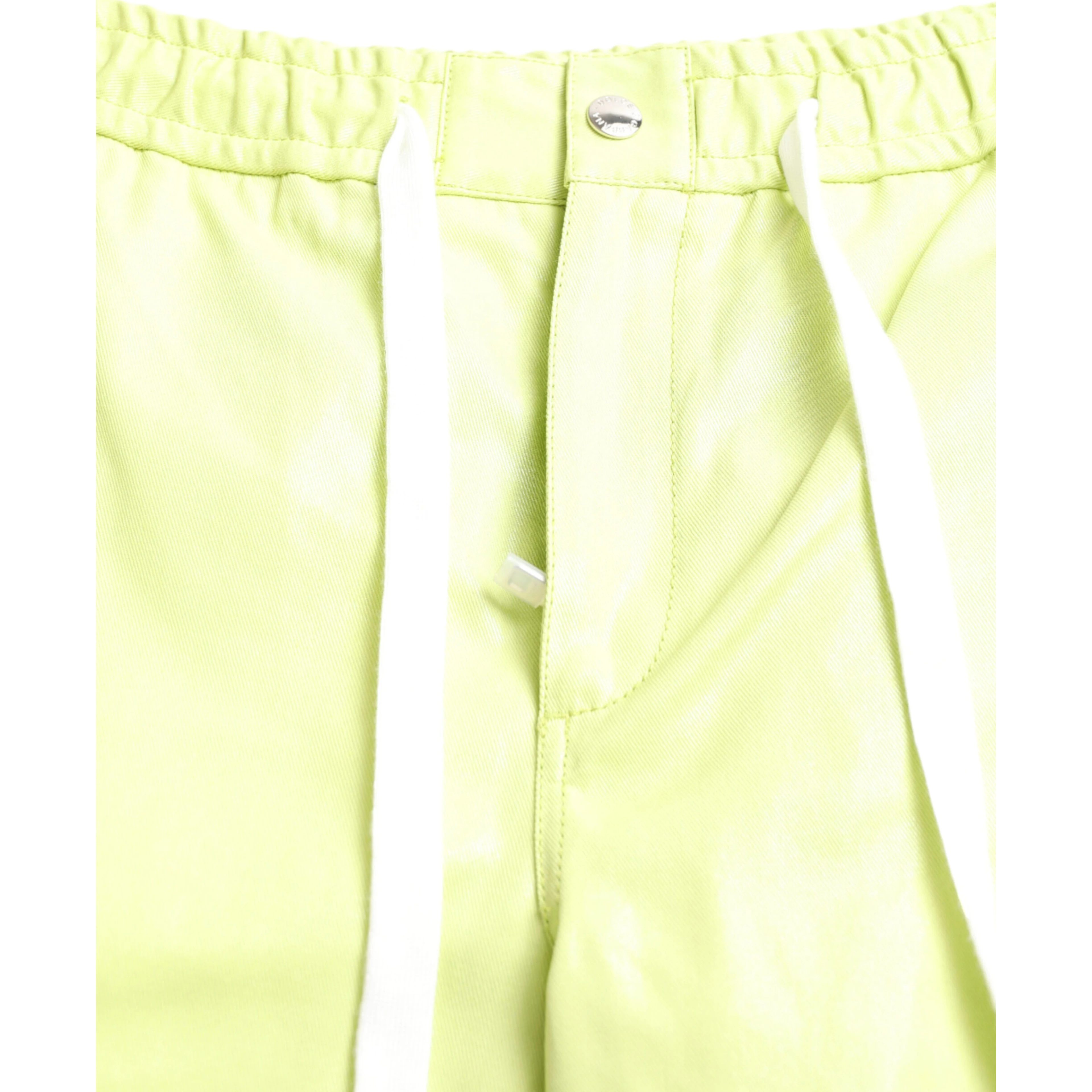 Light Green Cotton Men Cargo Bermuda Shorts