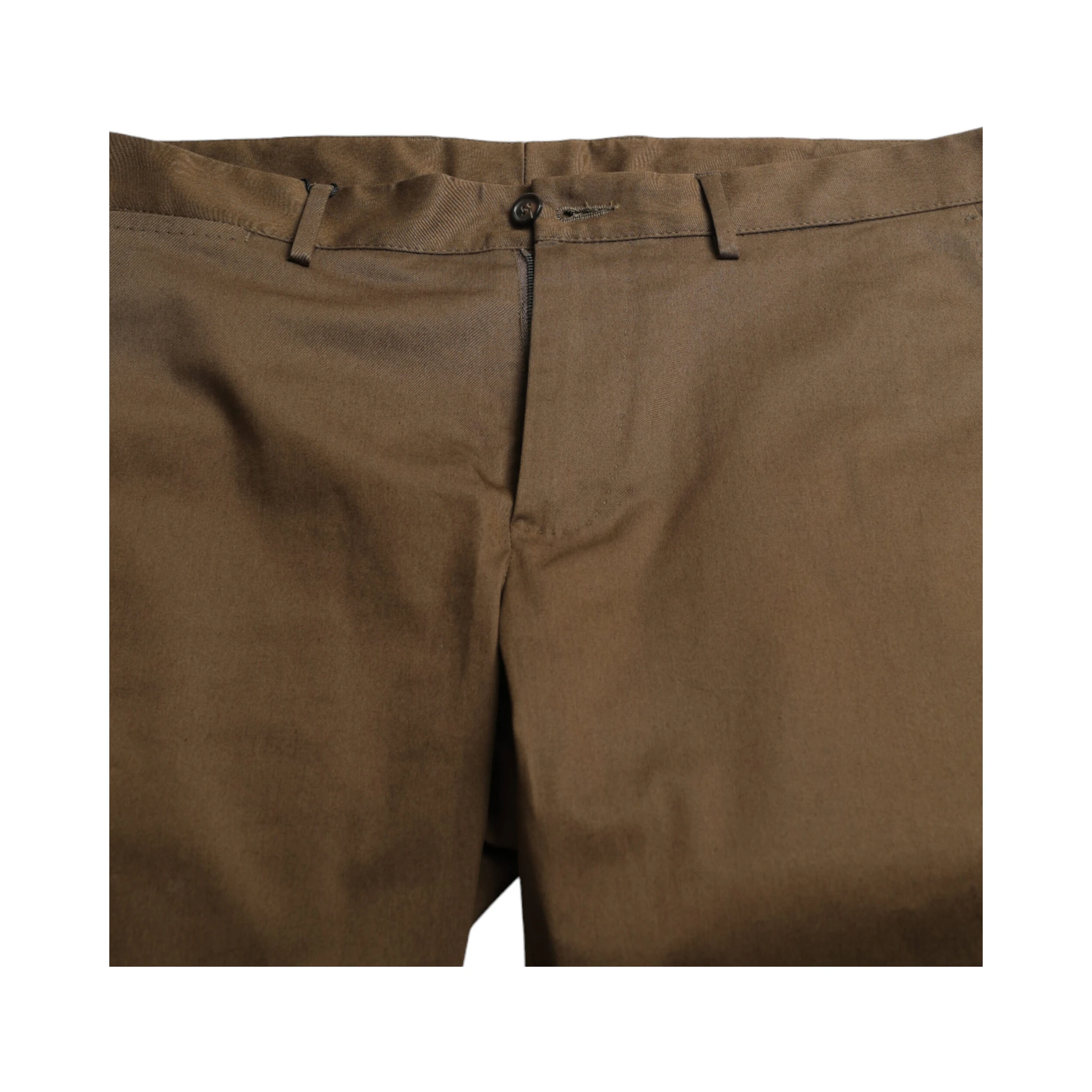 Brown Cotton Stretch Men Bermuda Shorts