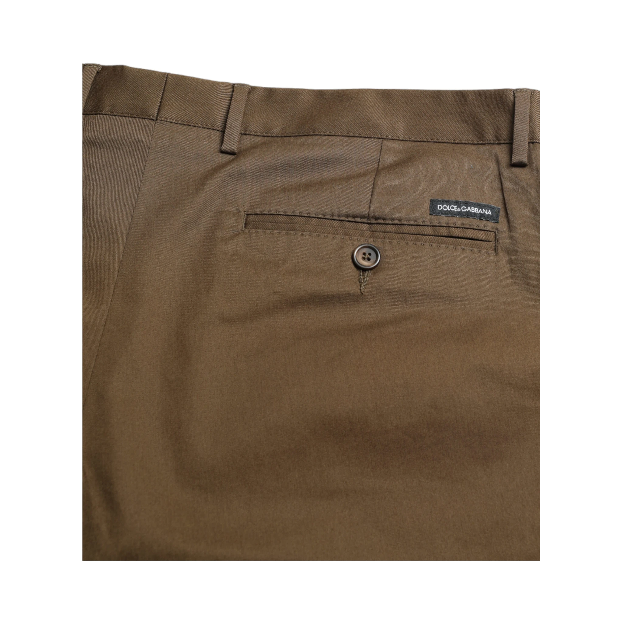 Brown Cotton Stretch Men Bermuda Shorts