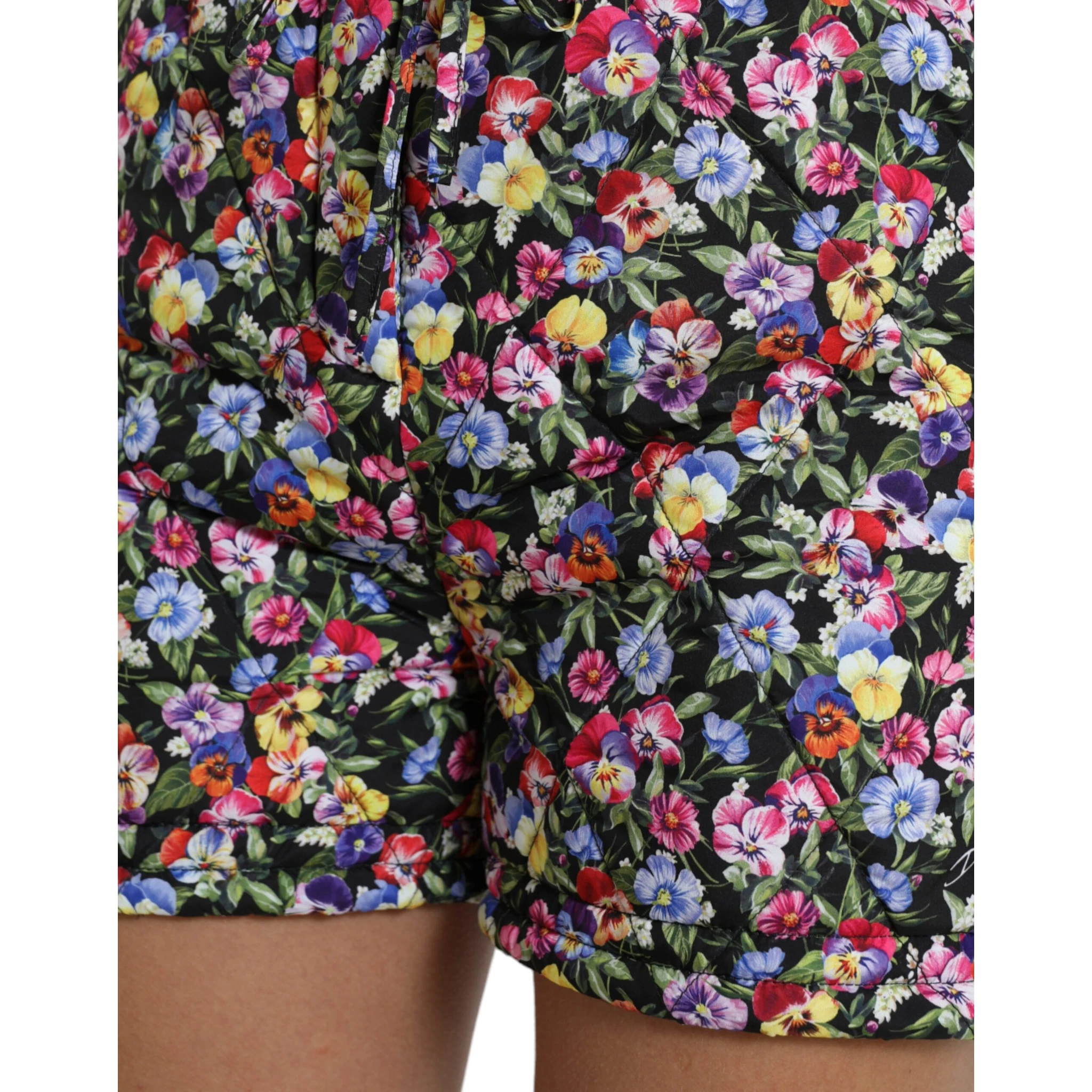 Multicolor Floral High Waist Hot Pants Shorts