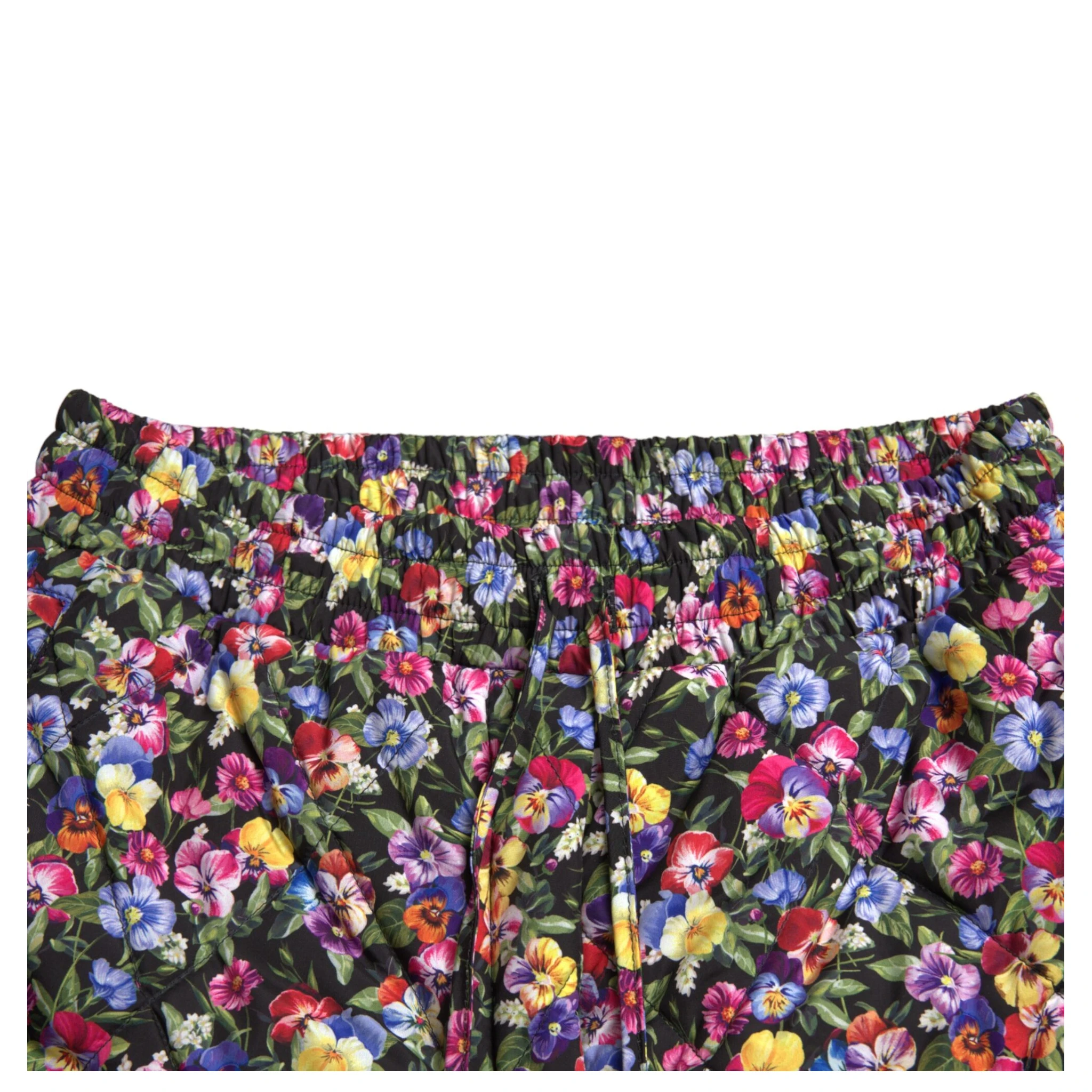 Multicolor Floral High Waist Hot Pants Shorts