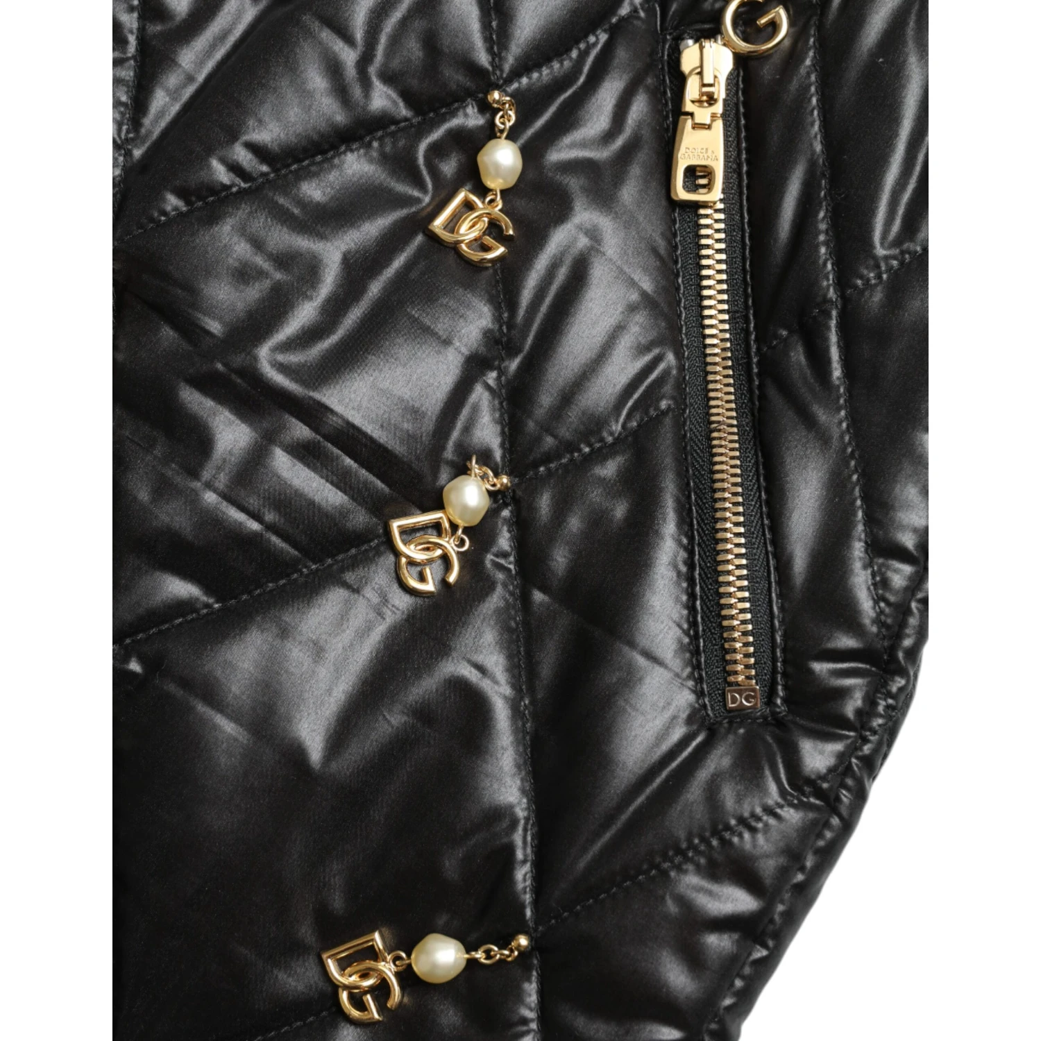 Black Embellished High Waist Hot Pants Shorts