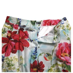 Multicolor Floral High Waist Wide Leg Pants