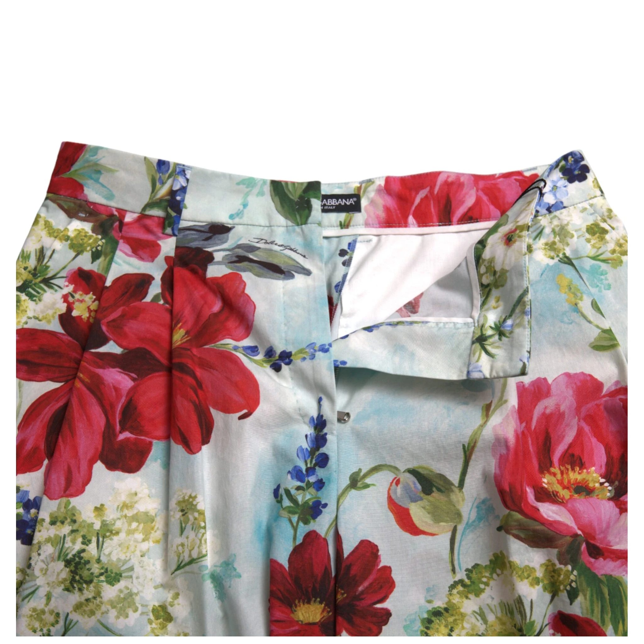 Multicolor Floral High Waist Wide Leg Pants