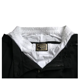 Black Wool Formal Straight Fit Dress Pants