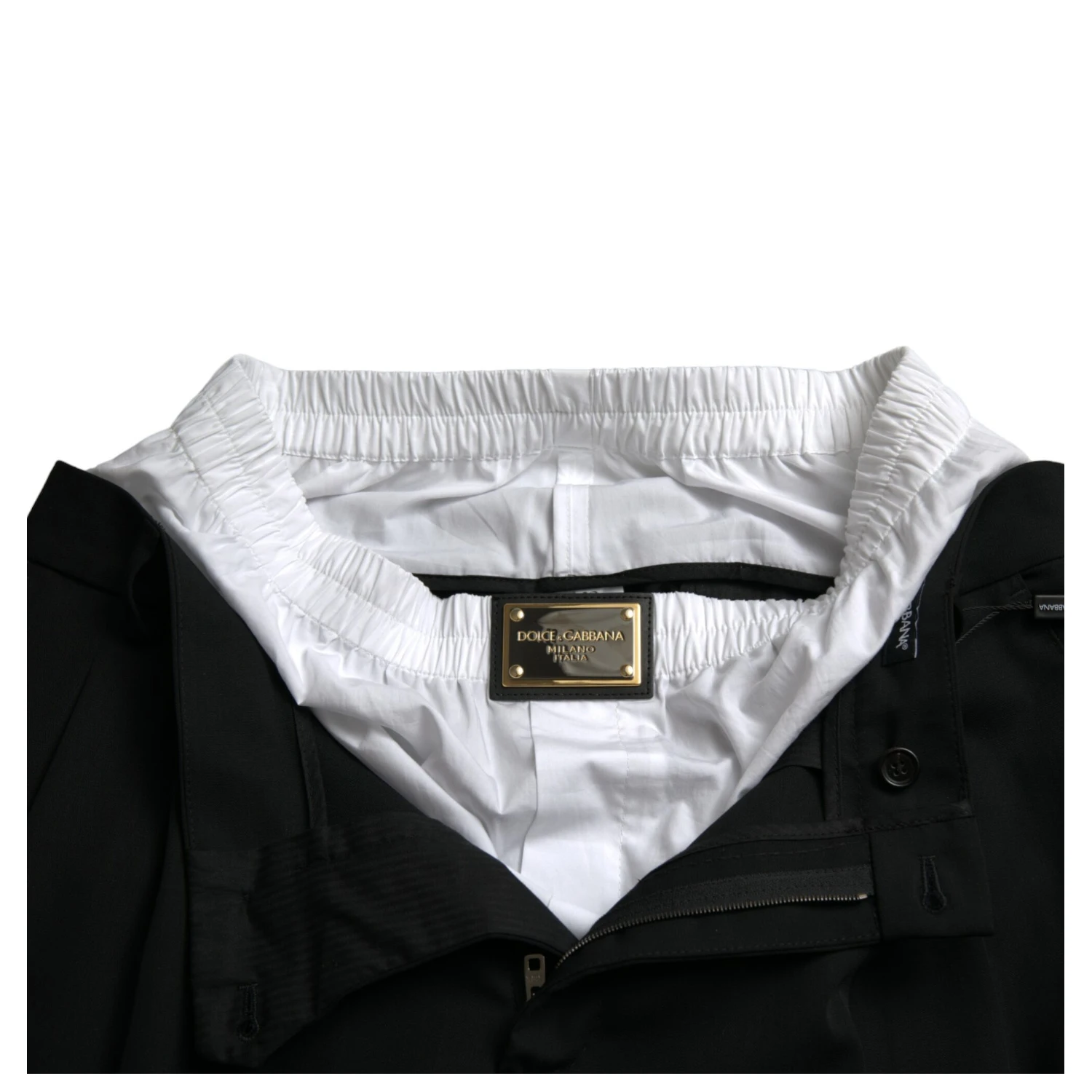 Black Wool Formal Straight Fit Dress Pants