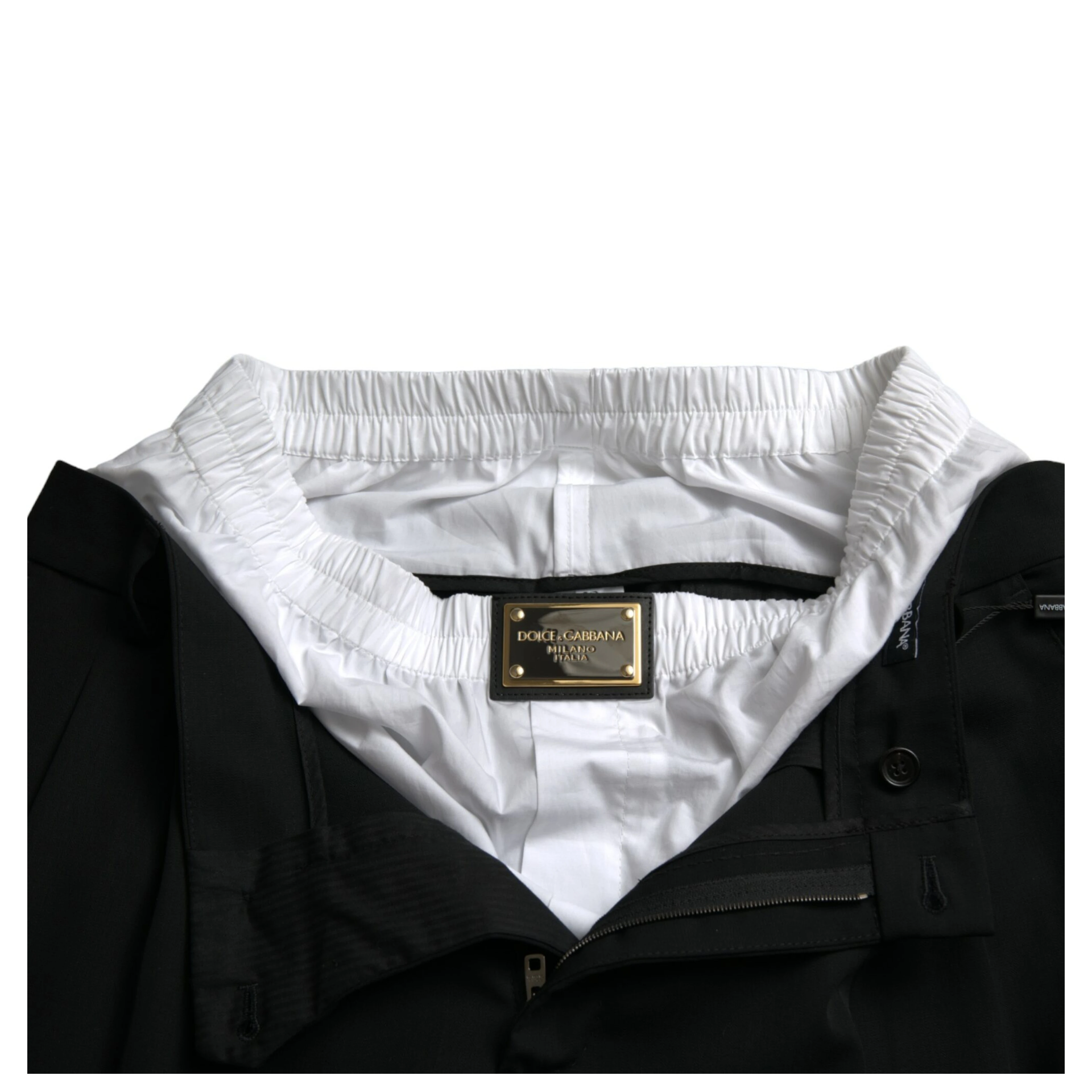 Black Wool Formal Straight Fit Dress Pants