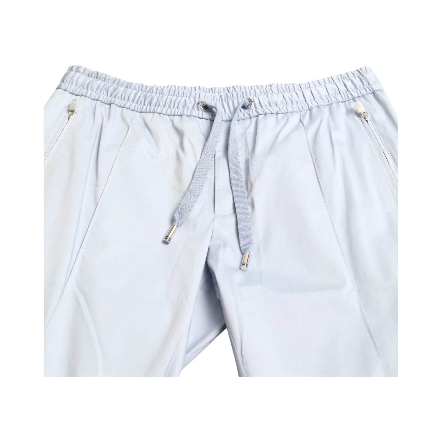Light Blue Cotton Stretch Jogger Pants