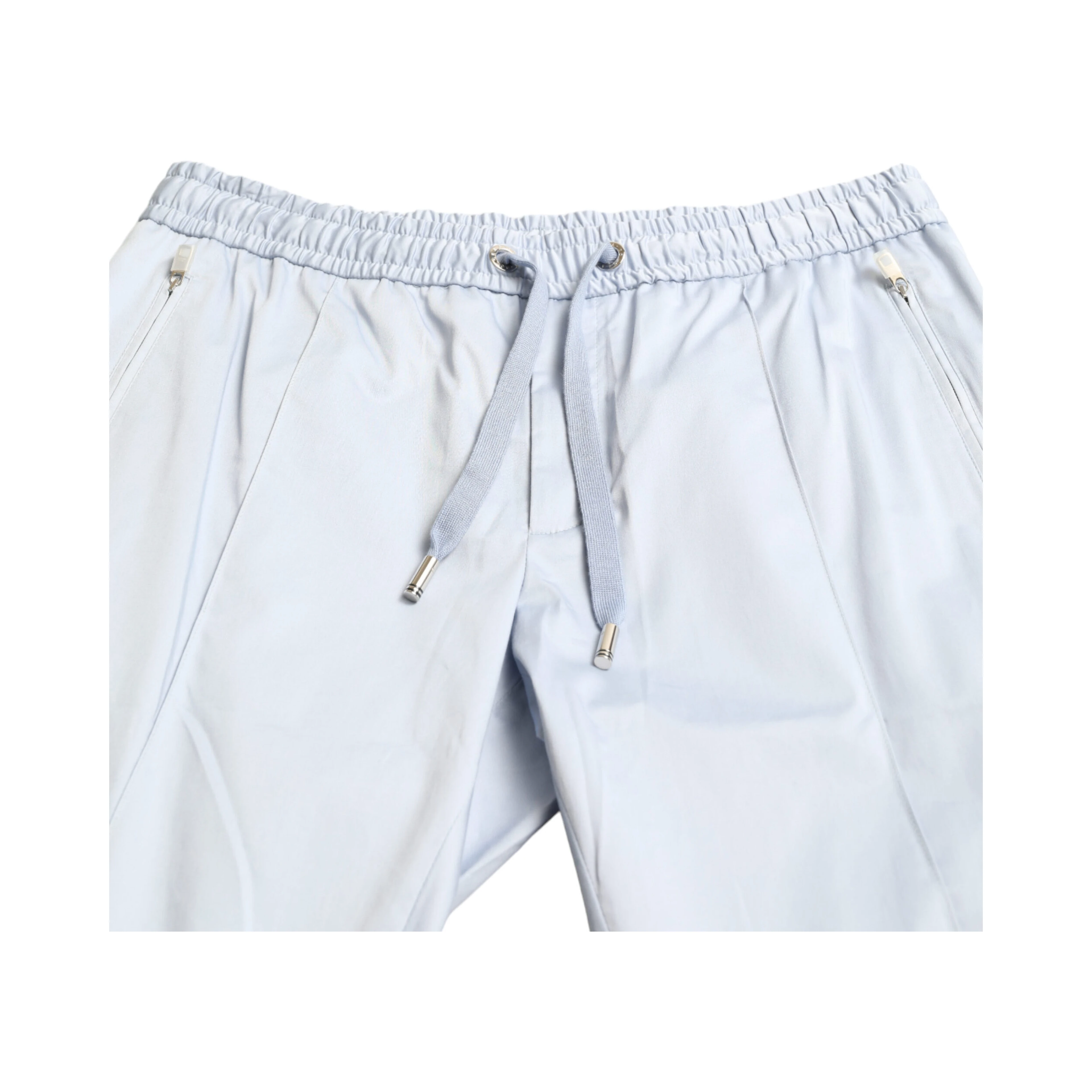 Light Blue Cotton Stretch Jogger Pants