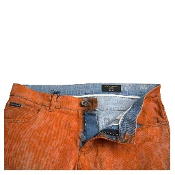 Multicolor Ombre Cotton Slim Fit Denim Jeans