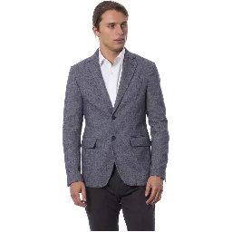 Blue Polyester Blazer