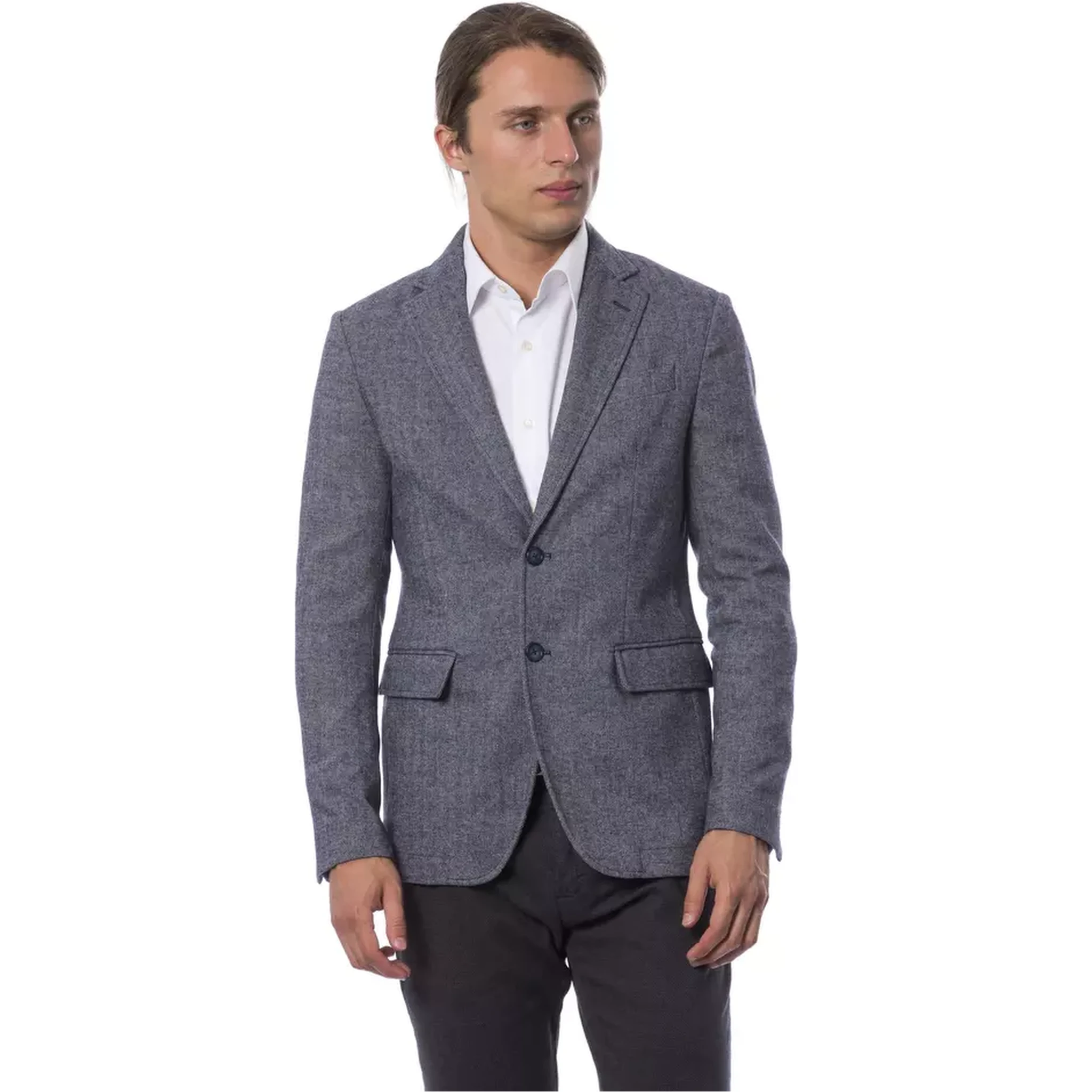 Blue Polyester Blazer