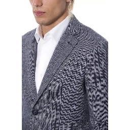 Blue Polyester Blazer
