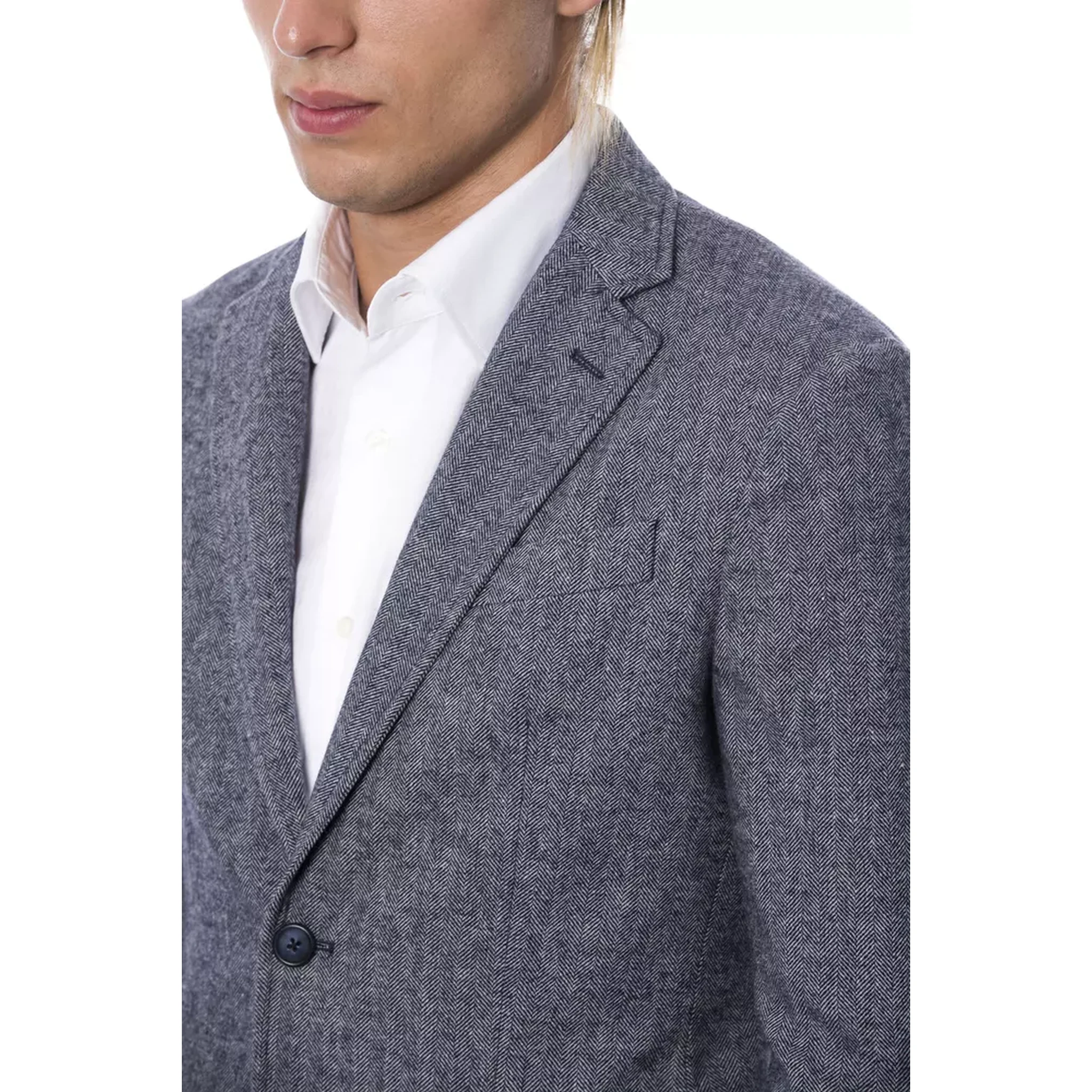 Blue Polyester Blazer