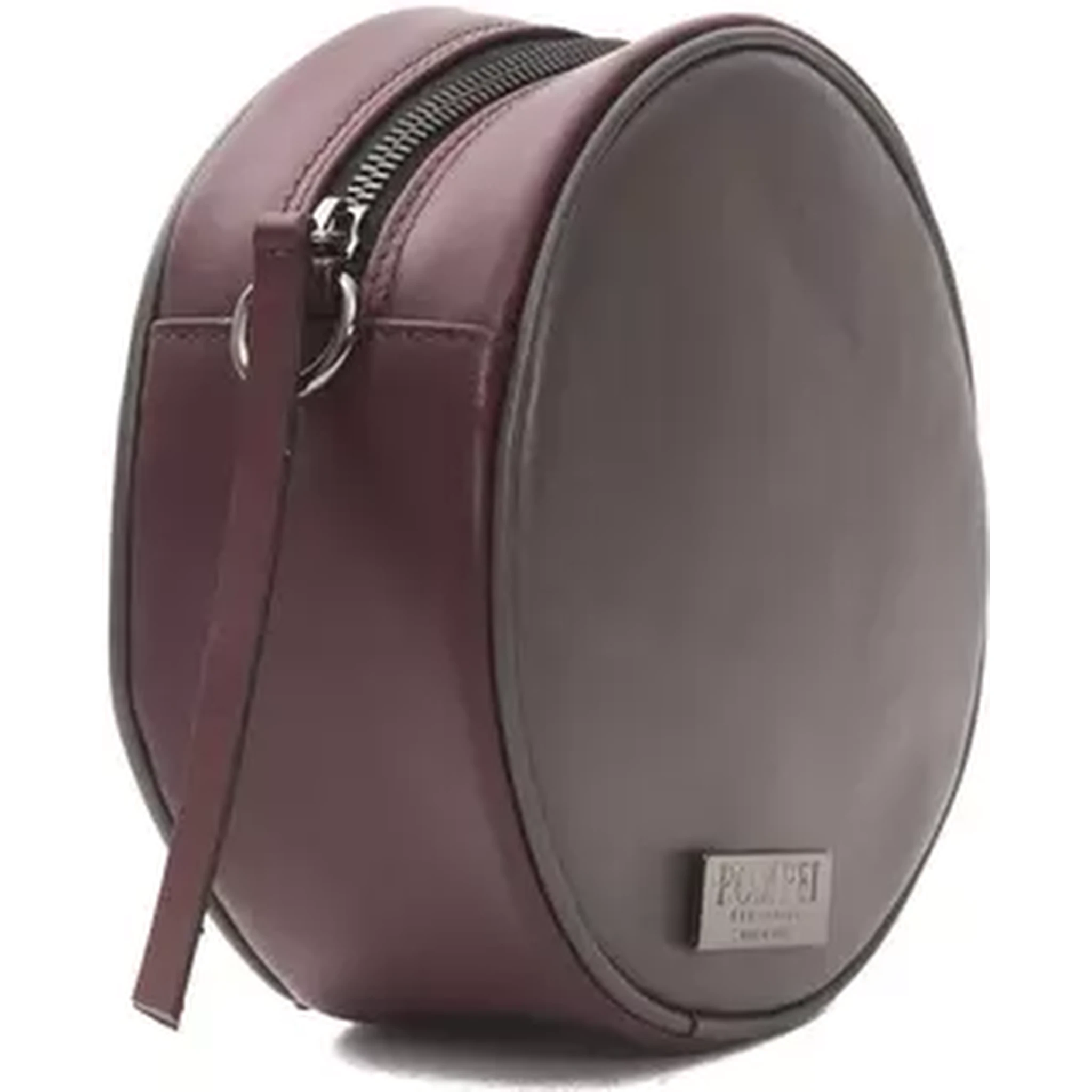Burgundy Leather Crossbody Bag