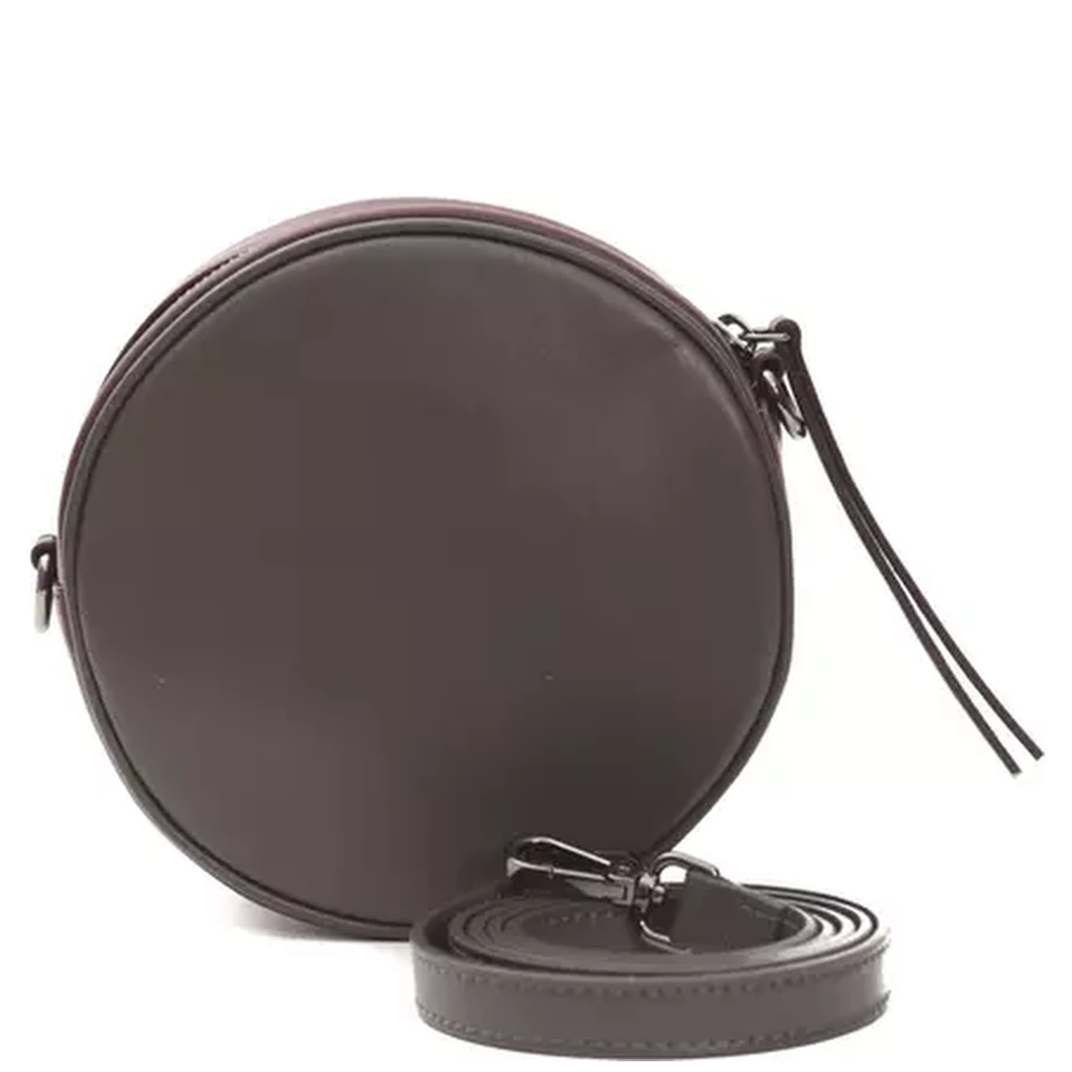 Burgundy Leather Crossbody Bag