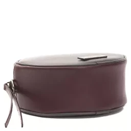 Burgundy Leather Crossbody Bag