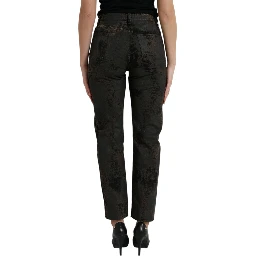 Brown BOYFRIEND Mid Waist Cotton Denim Jeans