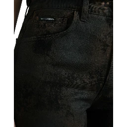 Brown BOYFRIEND Mid Waist Cotton Denim Jeans