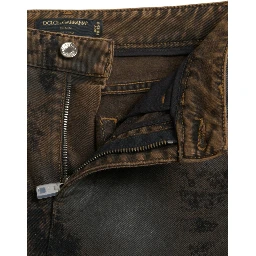 Brown BOYFRIEND Mid Waist Cotton Denim Jeans