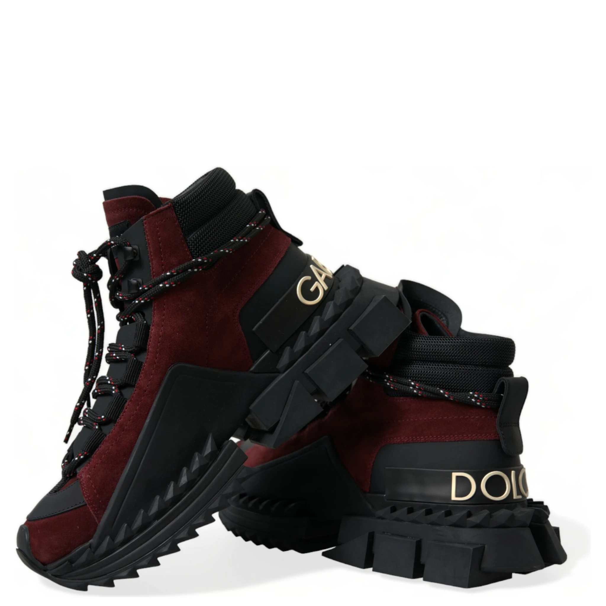 Burgundy Super King High Top Men Sneakers Shoes