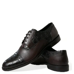 Brown Exotic Leather Formal Men Dress Shoes