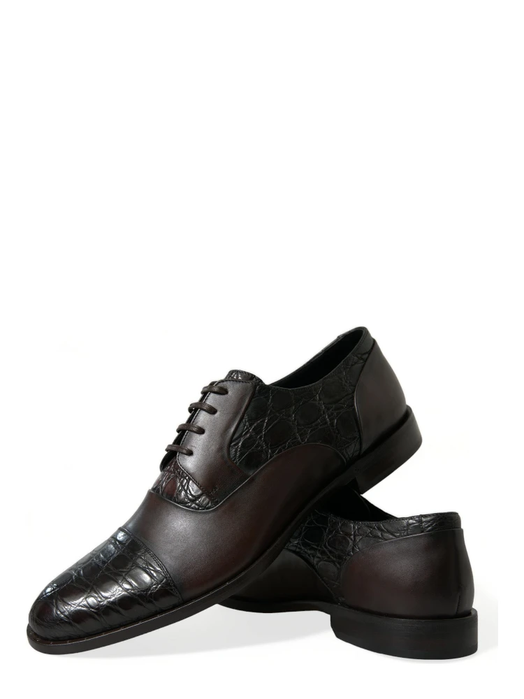 Brown Exotic Leather Formal Men Dress Shoes