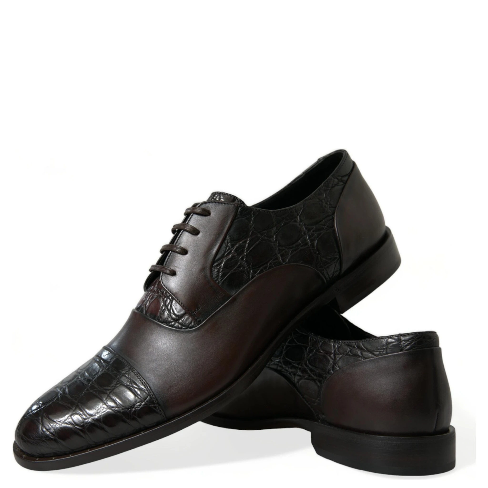 Brown Exotic Leather Formal Men Dress Shoes