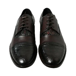 Brown Exotic Leather Formal Men Dress Shoes