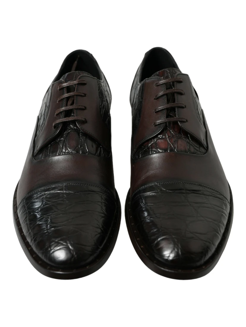 Brown Exotic Leather Formal Men Dress Shoes