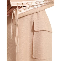 Beige Cotton Single Breasted Long Coat Jacket
