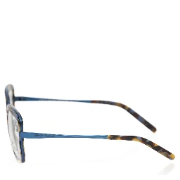 Blue Metallic Fibre Glasses Frame