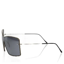 Black Metallic Fibre Sunglass