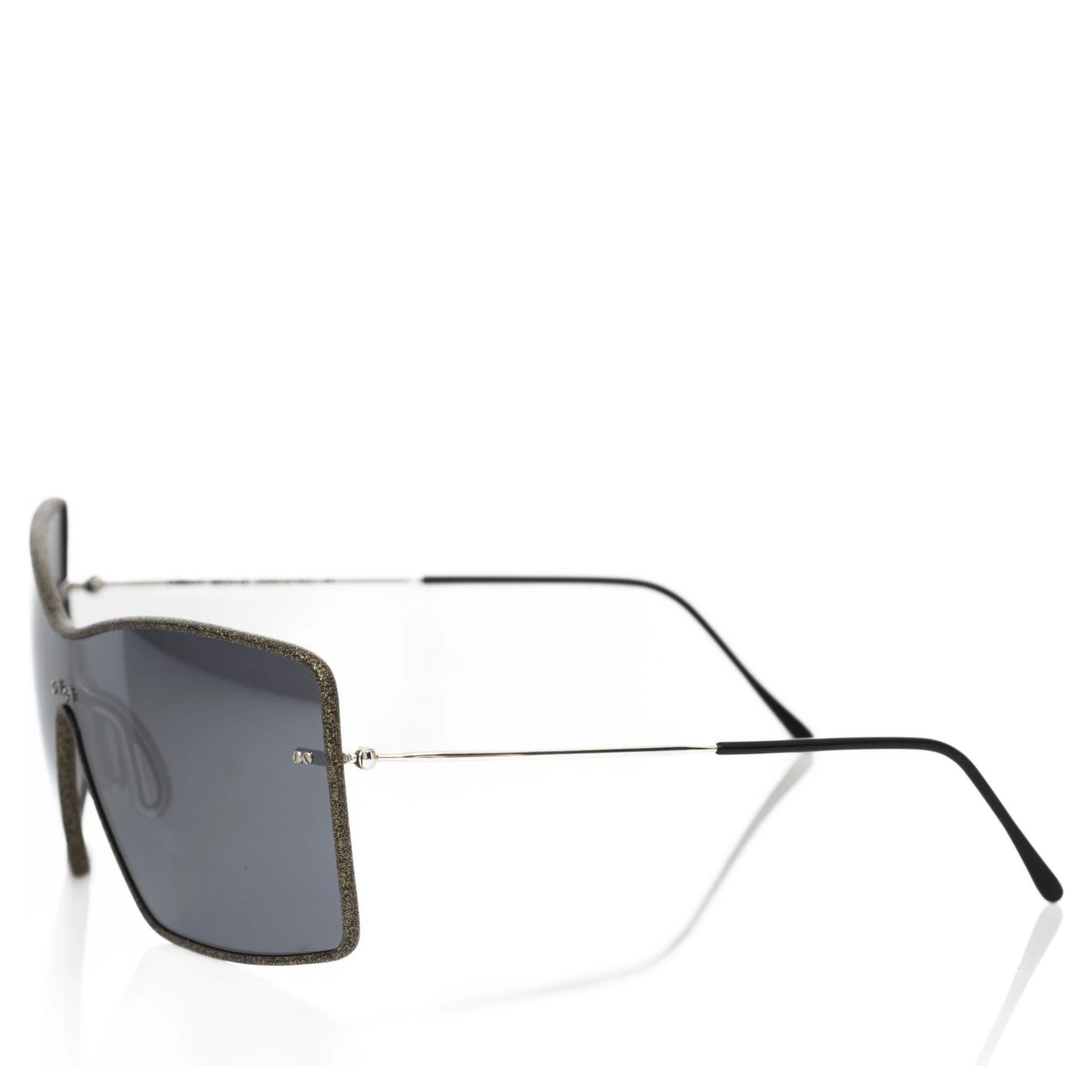 Black Metallic Fibre Sunglass